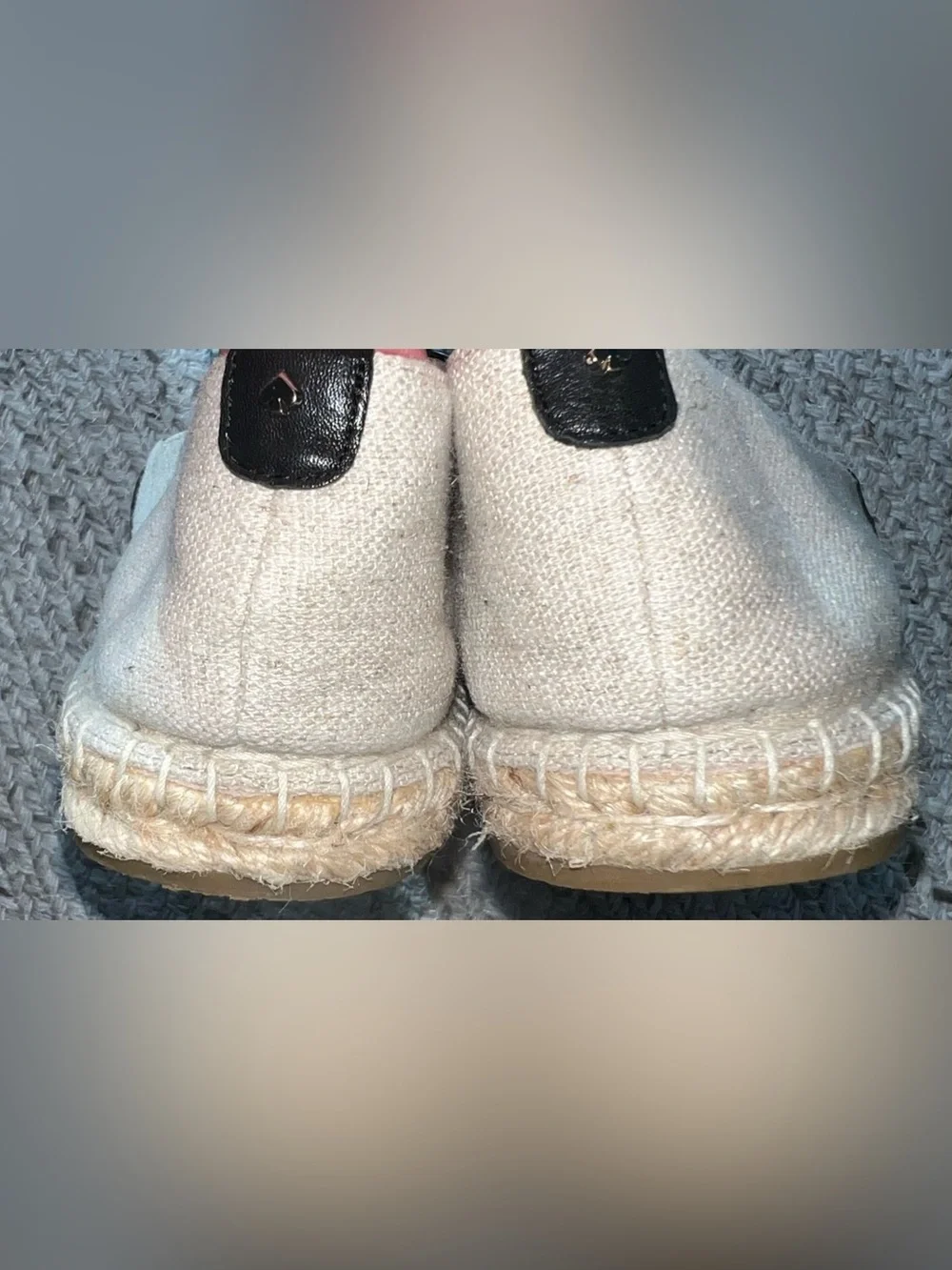 Kate Spade Black Leather Espadrilles